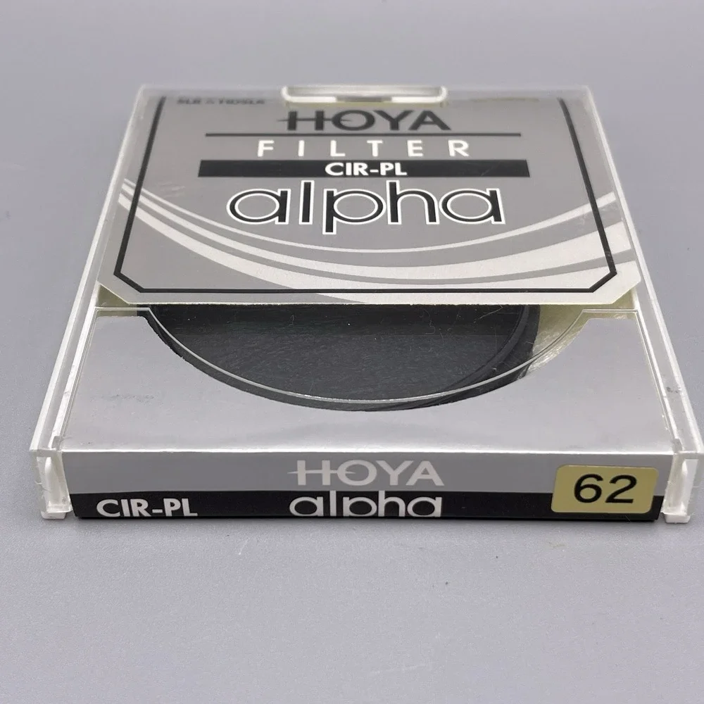 Hoya Alpha CIR-PL 62mm Circular Polarizer Camera Lens Filter DSLR HDSLR Sealed‎